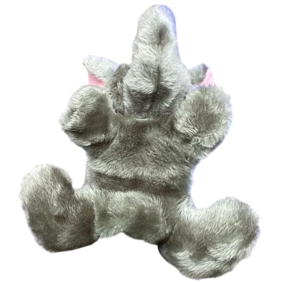 Elephant Hand Puppet Plush Toy Animal Express 11” Vintage 1982 1978 Blue Eyes - Picture 4 of 13